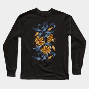 Tiger Lily - Yellow Blue Long Sleeve T-Shirt